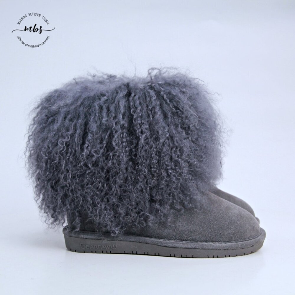 NWT Bearpaw Boo Boots Charcoal‎ Girl 5